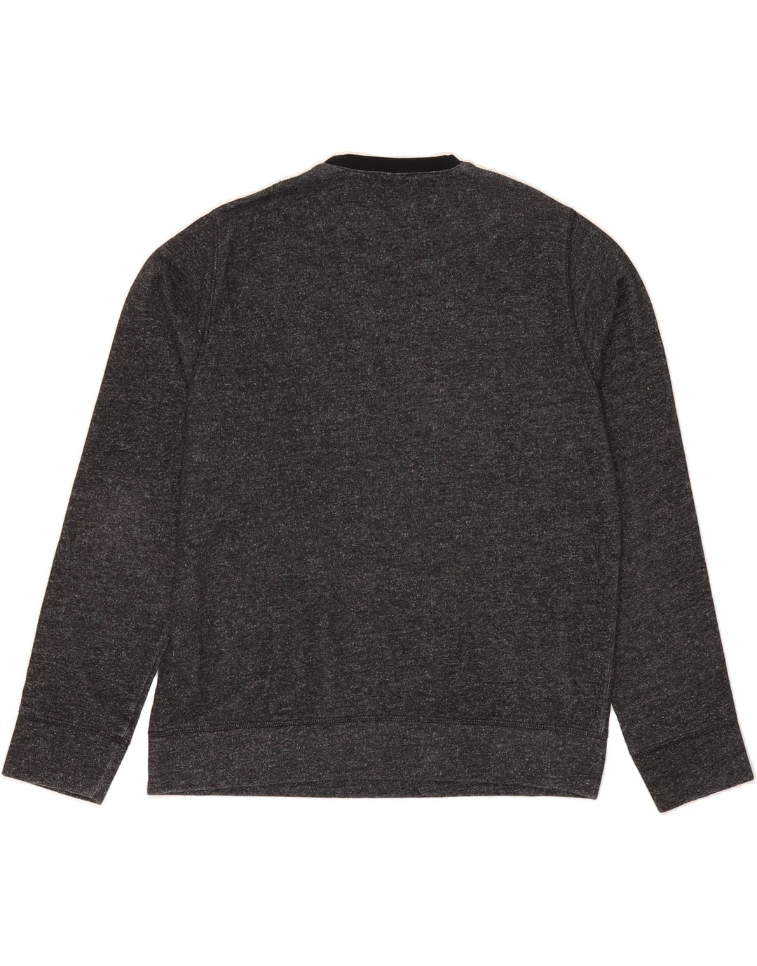 TRUSSARDI Mens Sweatshirt Jumper 2XL Black Flecked Cotton Vintage Trussardi and Second-Hand Trussardi from Messina Hembry 