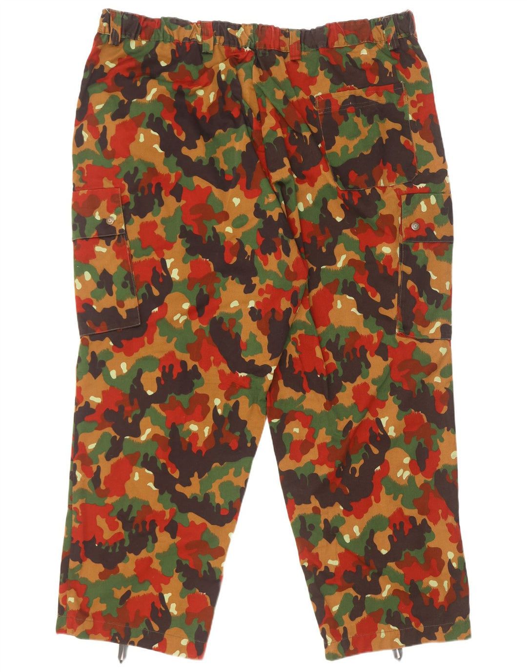 Pantaloni cargo drepți vintage pentru bărbați W46 L31 Camuflaj multicolor