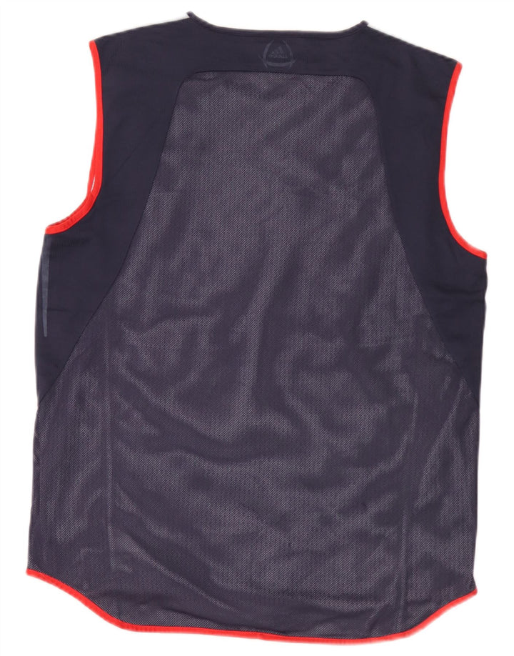 Vest Top Climacool pentru bărbați Adidas, mare, bleumarin, poliester color bloc