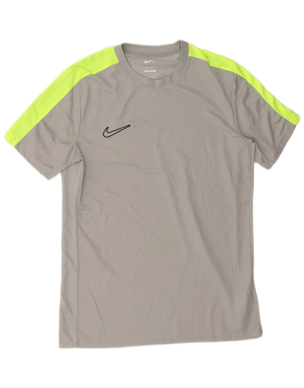 Tricou pentru bărbați Nike Dri Fit Slim Fit Top mare, gri, poliester color bloc