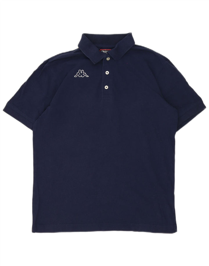 Cămașă polo pentru bărbați Kappa, mare, bleumarin, bumbac