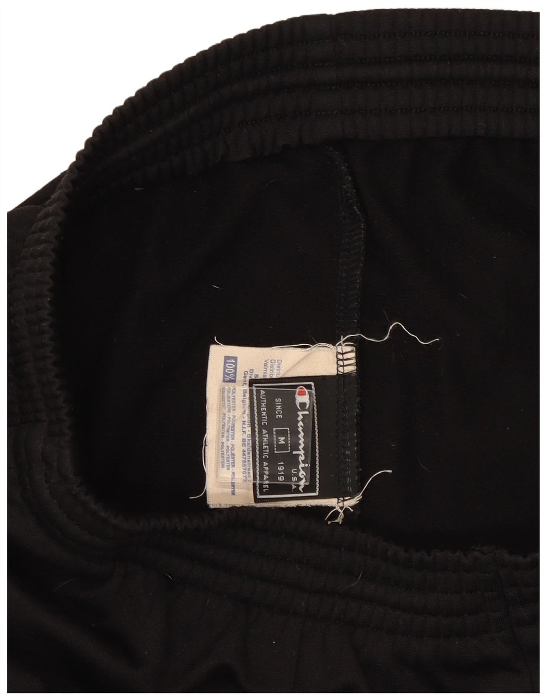 Pantaloni de trening Champion pentru bărbați, poliester mediu negru
