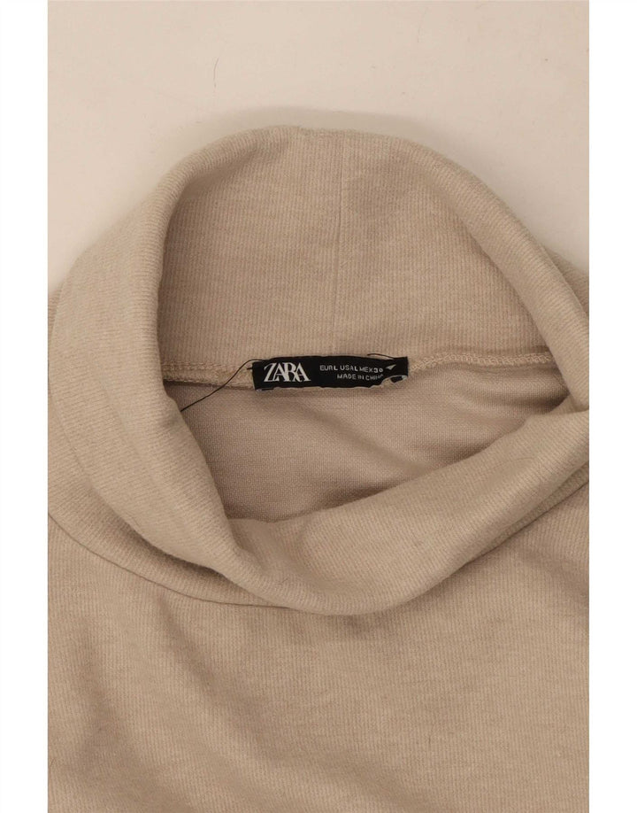 Top femeie Zara cu mâneci 3/4 UK 16 mare bej