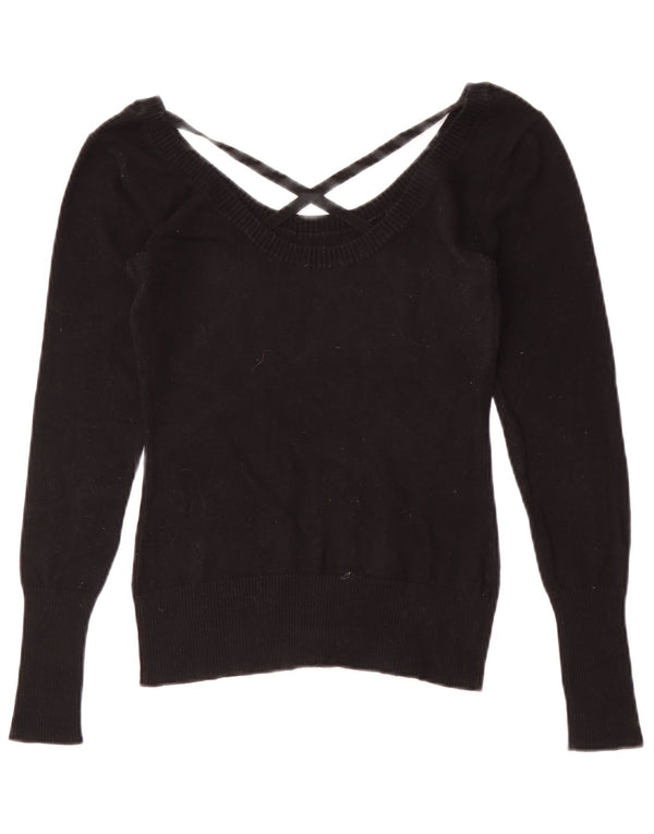 Bluză cu mânecă lungă grafică Guess pentru femei UK 8 Small Black