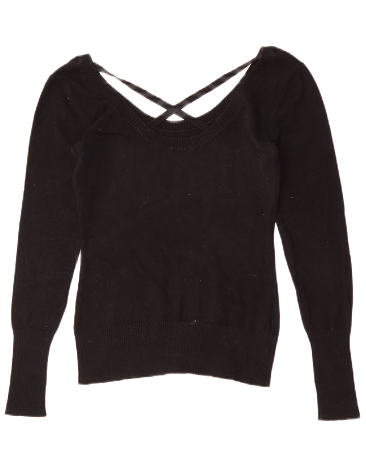 Bluză cu mânecă lungă grafică Guess pentru femei UK 8 Small Black