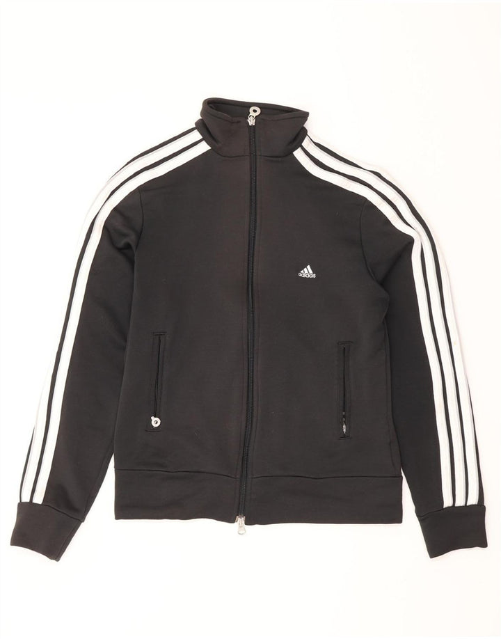 Jachetă de trening pentru femei ADIDAS UK 12 Medium Black Colorblock