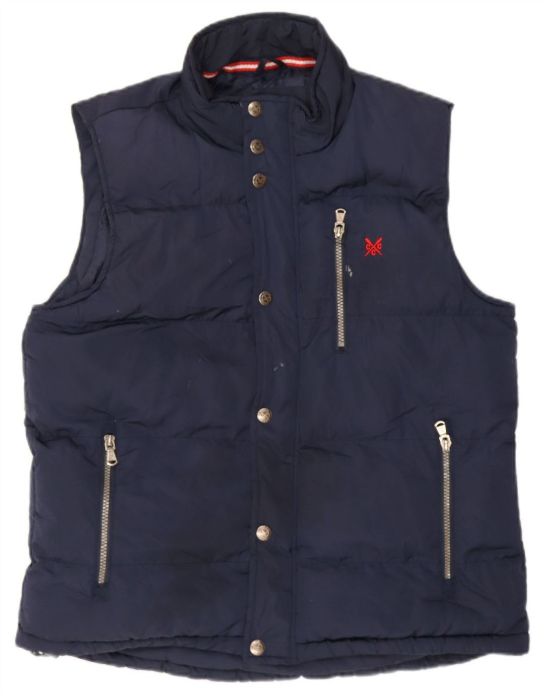 Crew Clothing Gilet căptușit pentru bărbați UK 38 Medium Bleumarin Poliester