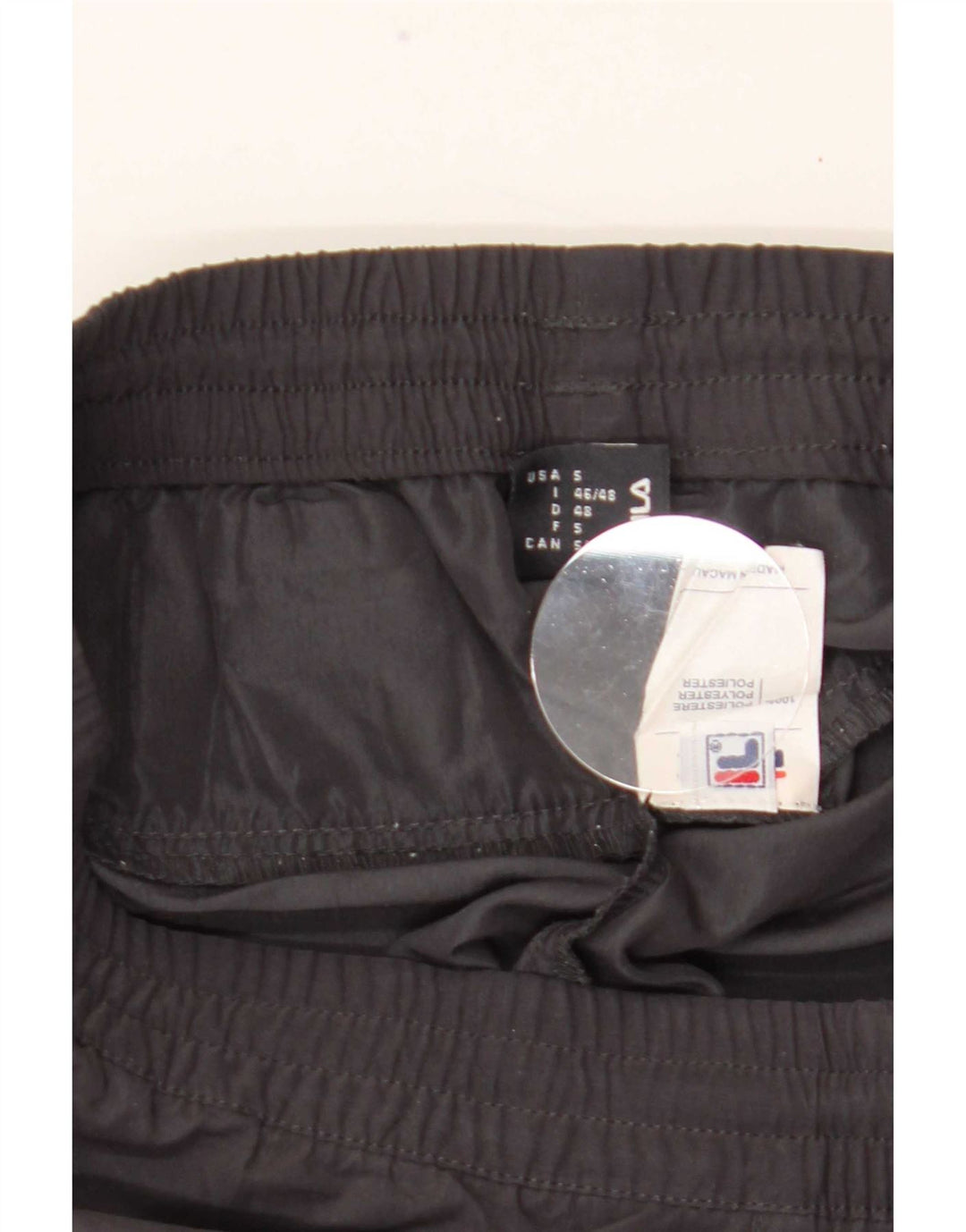 Pantaloni de trening Fila Graphic Capri pentru bărbați, poliester mici, gri