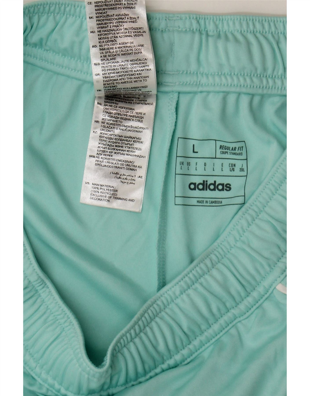 Pantaloni scurți sport pentru bărbați Adidas Aeroready Regular Fit Poliester turcoaz mare