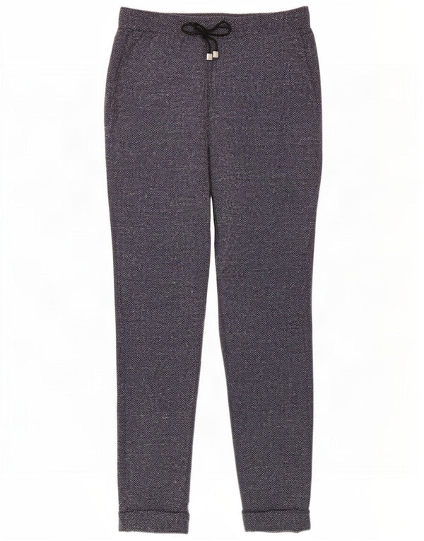 Pantaloni casual subțiri pentru femei Marks & Spencer Marea Britanie 8 Mici W26 L27 Albastru pete
