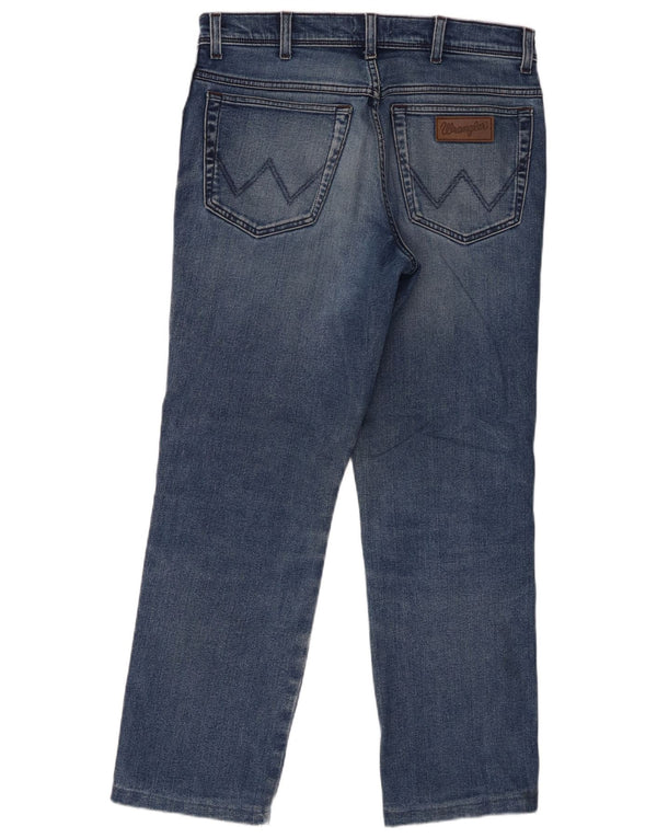 Blugi drepte pentru bărbați Wrangler Texas W34 L29 Bumbac albastru