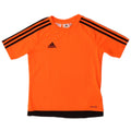 Tricou ADIDAS Climalite pentru băieți Top 9-10 ani Portocaliu Colorblock Poliester