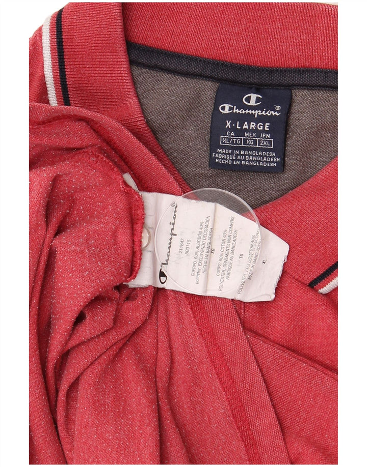 Tricou polo pentru bărbați XL, bumbac roșu