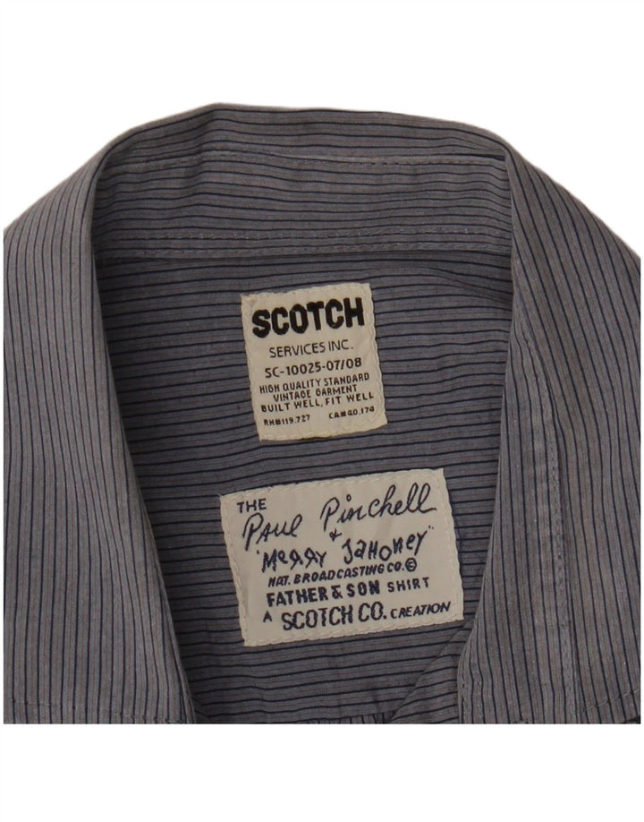 Cămașă pentru bărbați SCOTCH & SODA Medium Blue Pinstripe