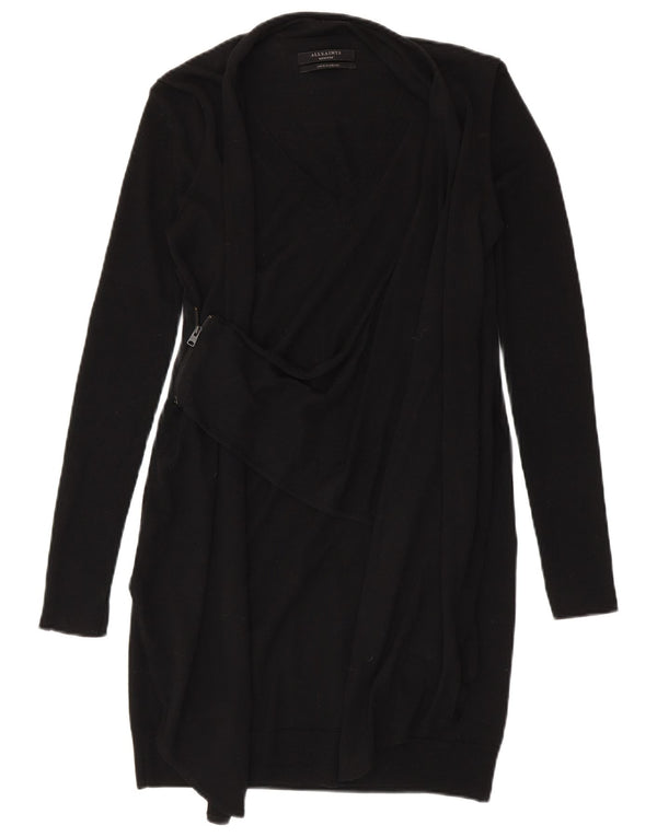 Rochie pulover cu mânecă lungă pentru femei All Saints UK 12 Lână merinos neagră medie
