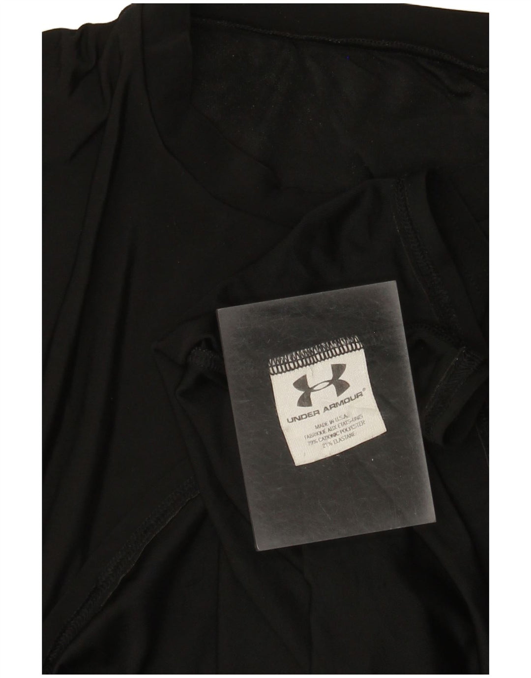 Tricou Under Armour pentru bărbați Top mic din bumbac negru