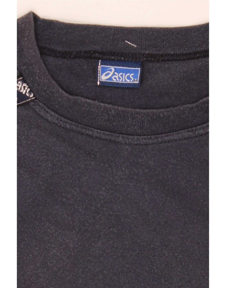 Tricou grafic Asics pentru bărbați Top mediu din bumbac bleumarin