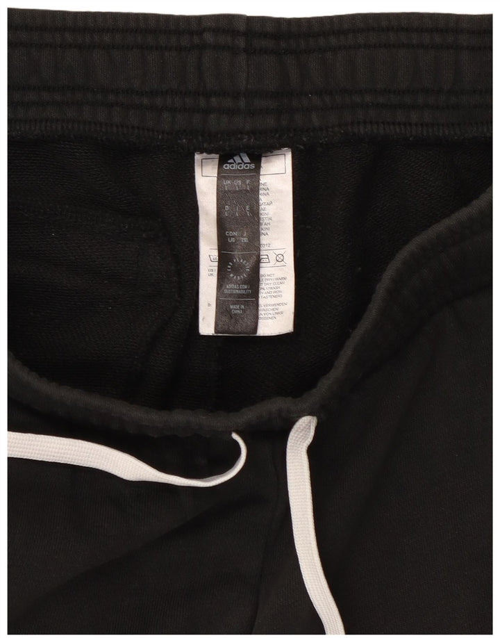 Pantaloni de trening Adidas pentru bărbați, mari, negru, bumbac