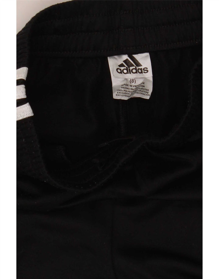 Pantaloni de trening Adidas baieti 7-8 ani poliester negru