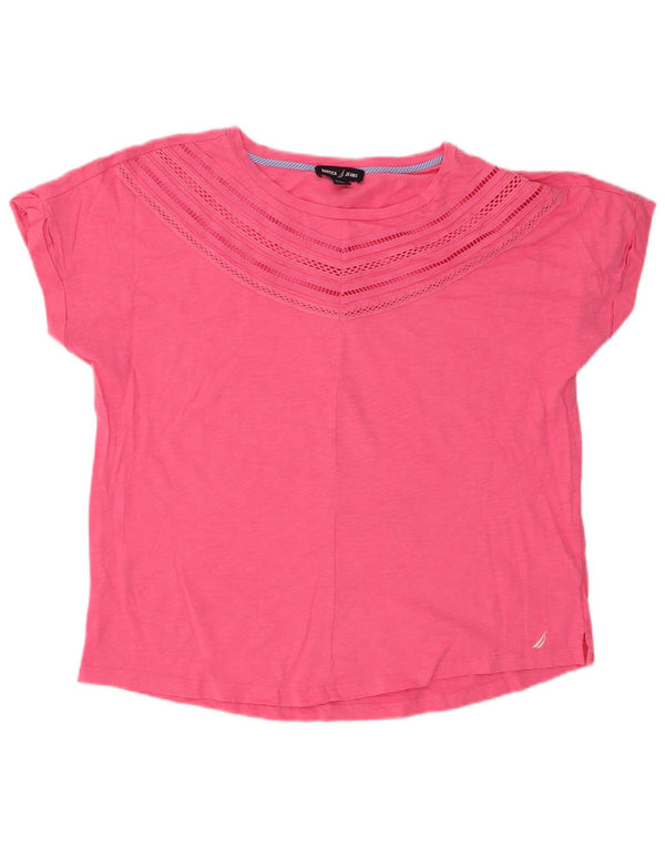 Tricou pentru femei Nautica Top UK 14 Medium Pink Pete Bumbac