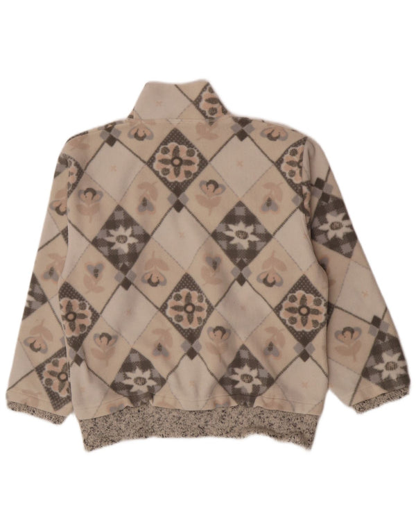Pulover din lână pentru femei American Place UK 14 Medium Bej Poliester floral