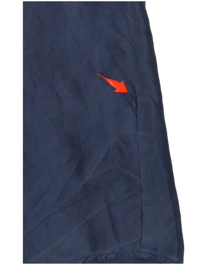 Cămașă supradimensionată pentru femei VINTAGE UK 10 Mic din mătase bleumarin