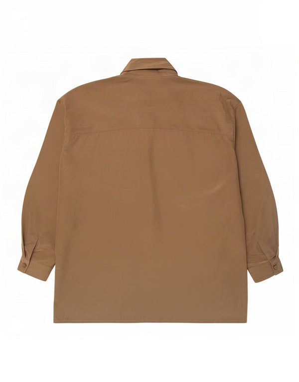 Bluză de damă vintage cămașă supradimensionată EU 46 XL kaki