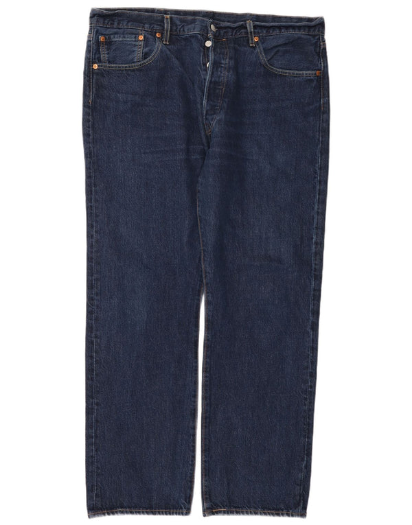 Blugi drepti pentru bărbați Levi's 501 W38 L30 bumbac bleumarin