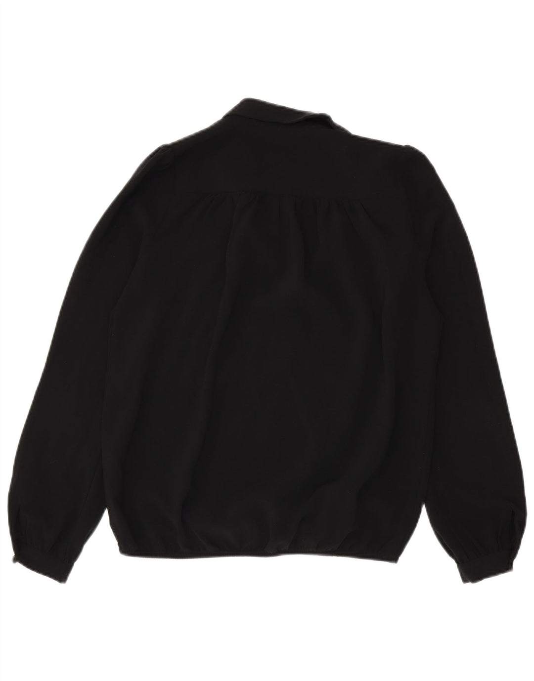 Bluză supradimensionată cu mânecă lungă pentru femei Sisley UK 6 XS Poliester negru