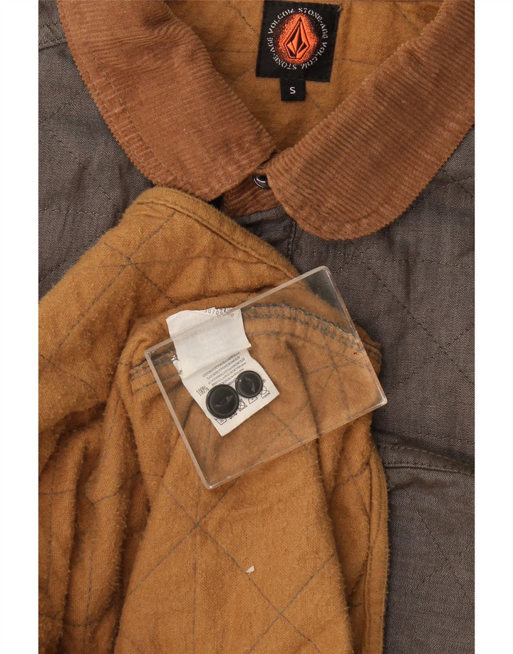 Gilet matlasat pentru bărbați Volcom UK 36 Small Khaki Bumbac