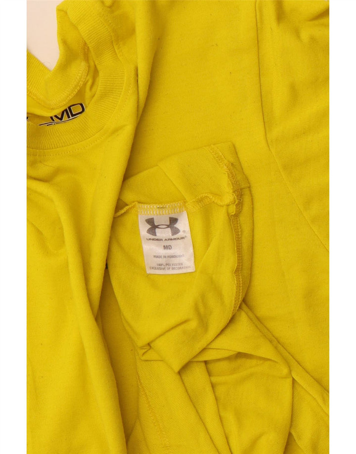 Tricou Under Armour pentru femei Top UK 12 Poliester galben mediu