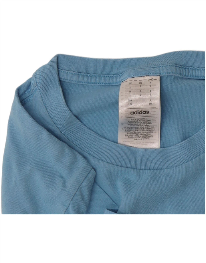Tricou pentru bărbați Adidas Top mare, albastru, bumbac