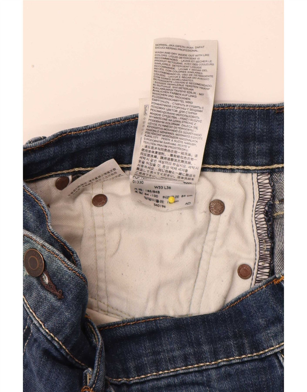 Blugi Levi's 504 Straight pentru bărbați W34 L36 Bumbac albastru