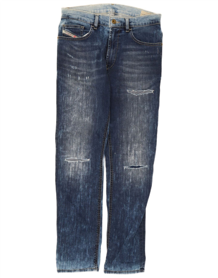 Diesel Băieți Blugi Distressed drepte 13-14 ani L30 L28 Bumbac albastru