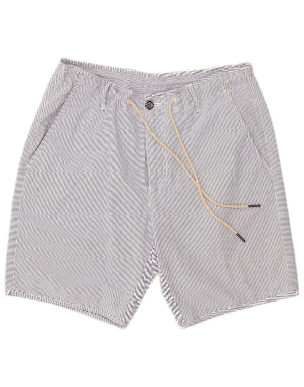Pantaloni scurți chino Massimo Dutti pentru bărbați EU 42 Large W32 Blue Pinstripe Bumbac