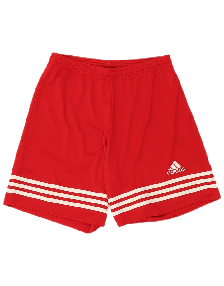 ADIDAS Mens Climalite Sport Shorts Medium  Red Polyester