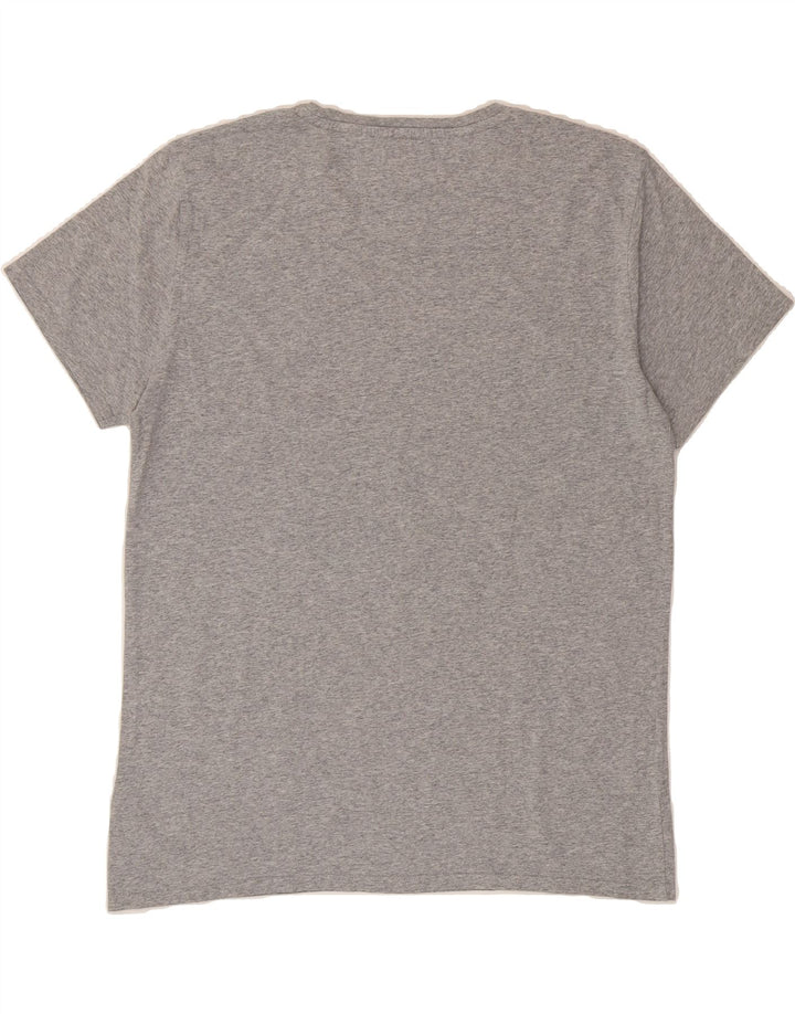 TOMMY HILFIGER Mens Regular Fit T-Shirt Top Large Grey Cotton Vintage Tommy Hilfiger and Second-Hand Tommy Hilfiger from Messina Hembry 
