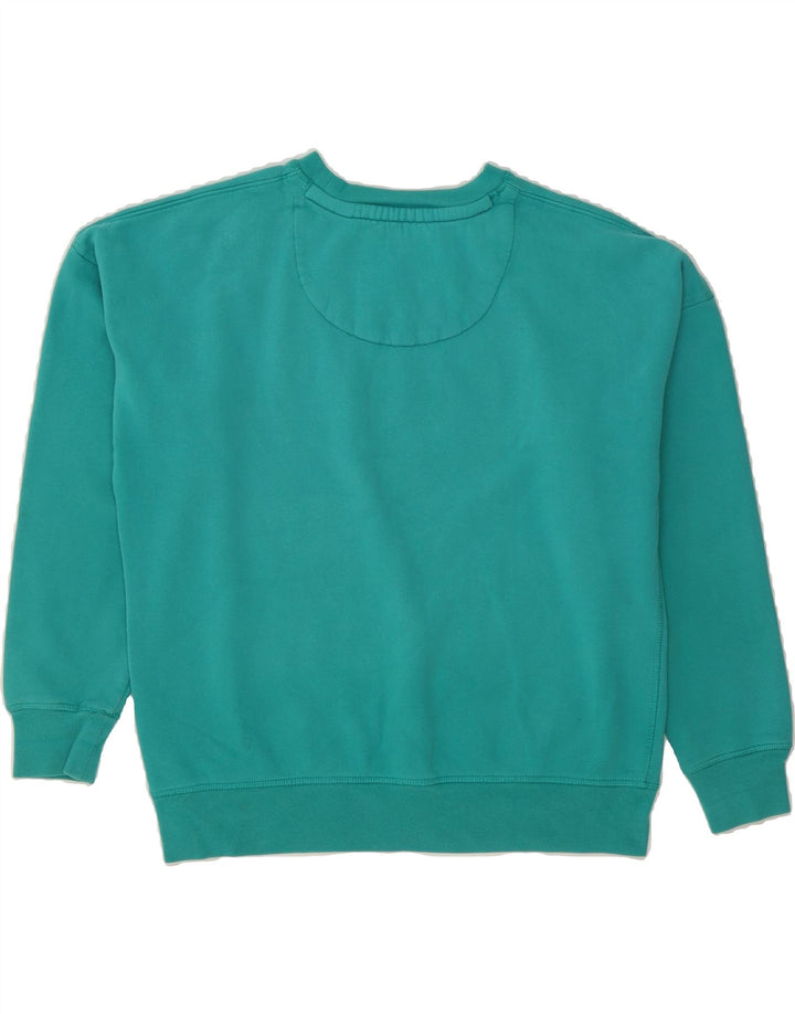 JACK WILLS Womens Graphic Sweatshirt Jumper UK 12 Medium Green Cotton Vintage Jack Wills and Second-Hand Jack Wills from Messina Hembry 