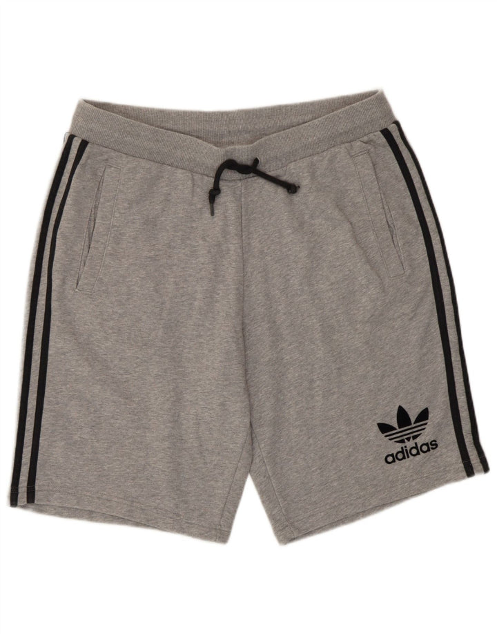 Pantaloni scurți sport Adidas pentru bărbați, mari, gri, pete