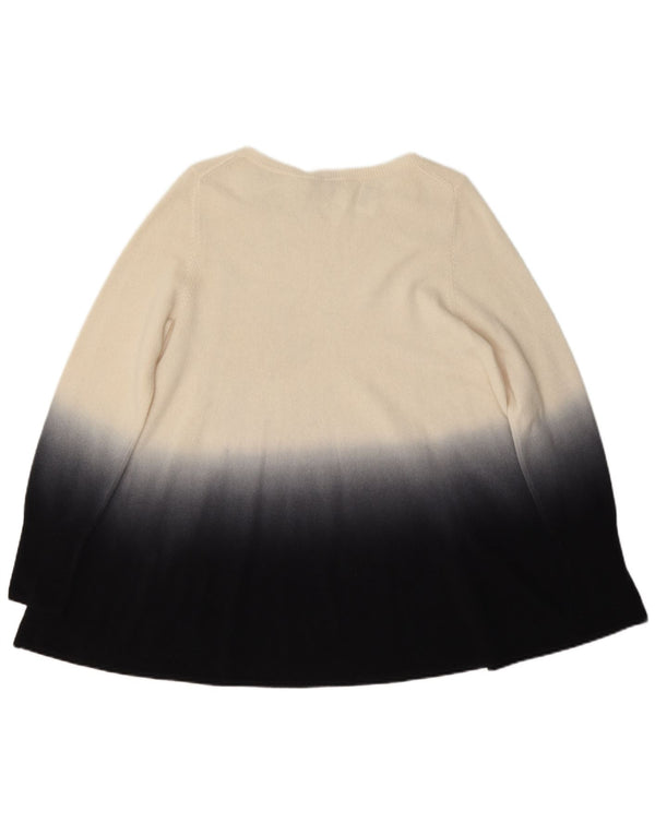 Pulover pentru damă Cocoa cu gât de barcă UK 12 Medium Bej Colorblock