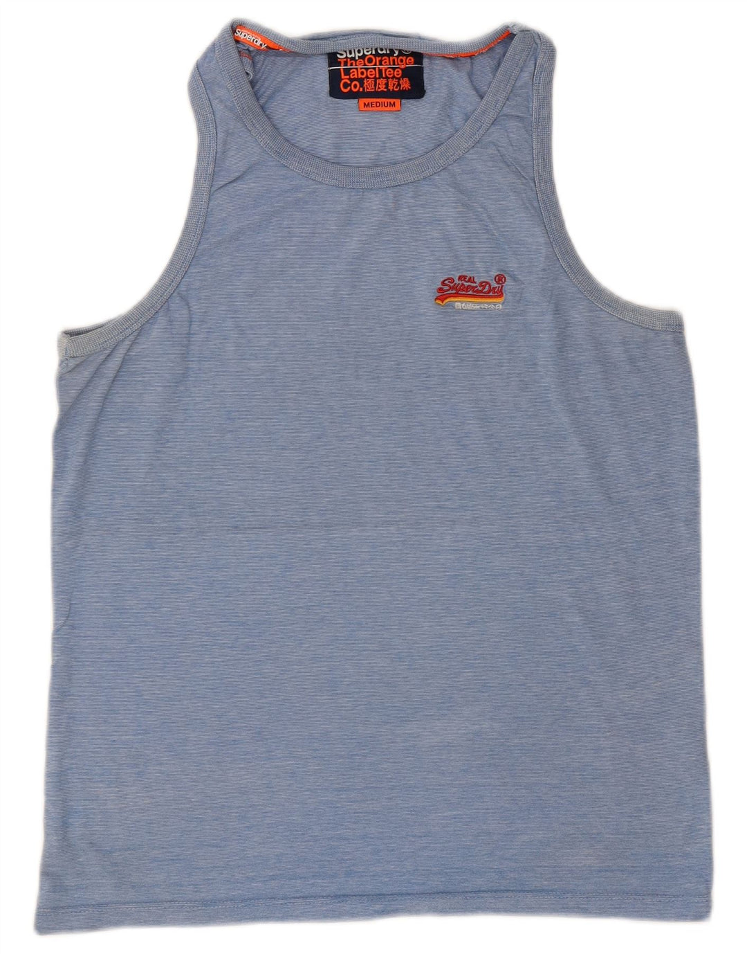 Vestă SUPERDRY pentru bărbați, bumbac cu dungi albastre medii