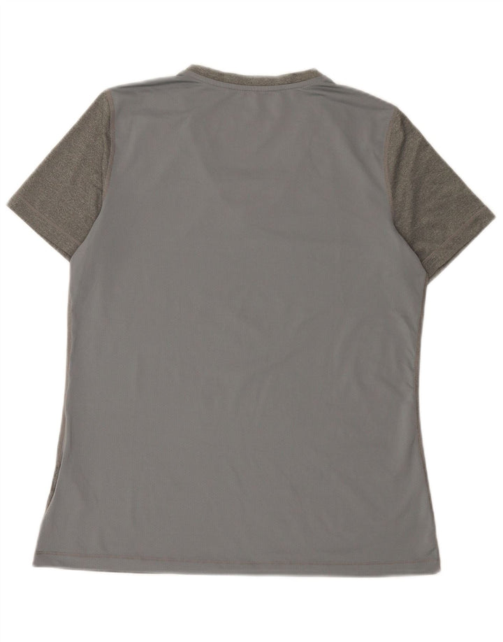 Tricou Nike Dri Fit pentru femei Top UK 14 Large Gri Poliester