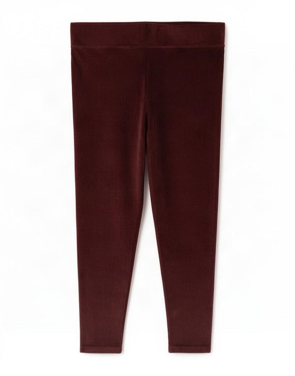 Leggings pentru femei Marks & Spencer UK 20 2XL W38 L28 Burgundy Bumbac