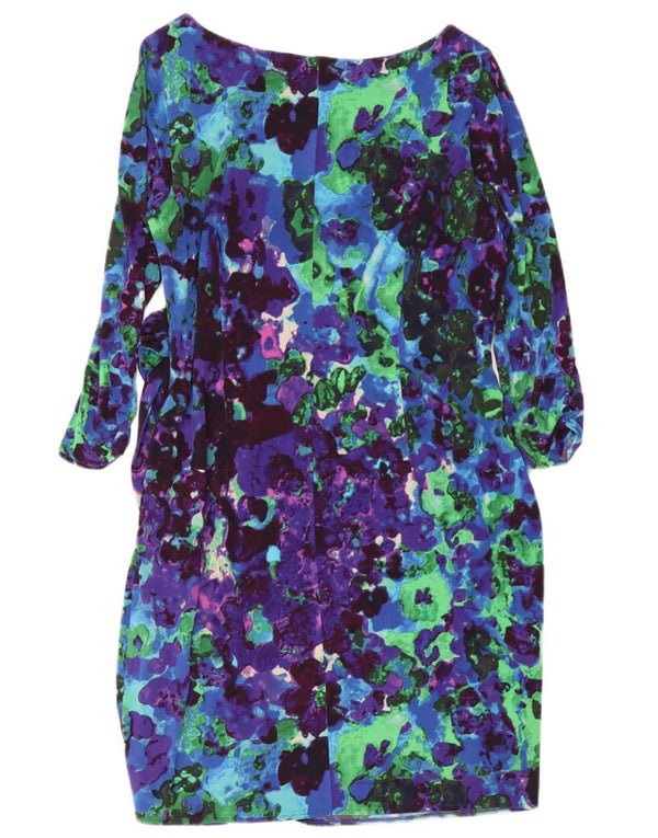 Rochie cu mâneci 3/4 cu model abstract pentru femei Coast UK 18 XL Albastru