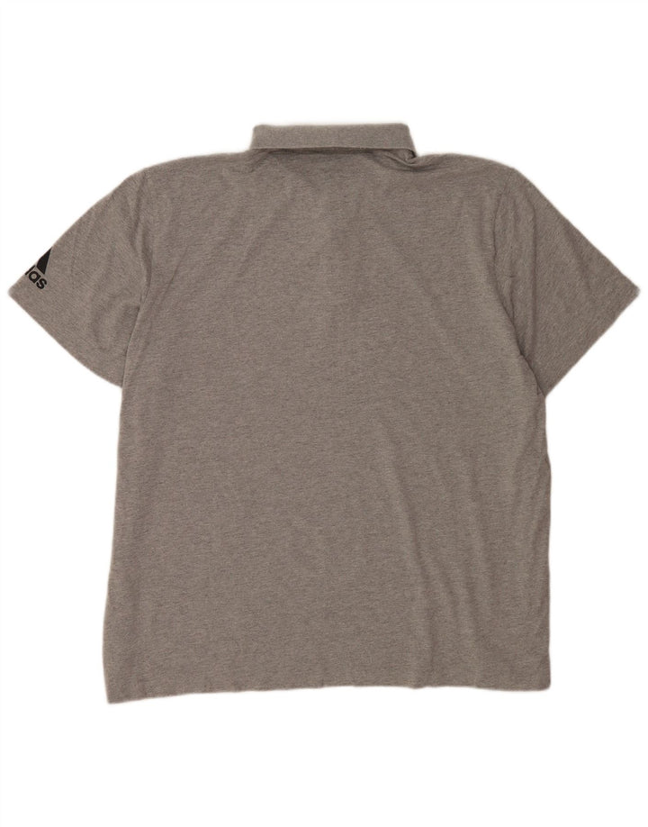 Tricou polo pentru bărbați Adidas 2XL bumbac gri