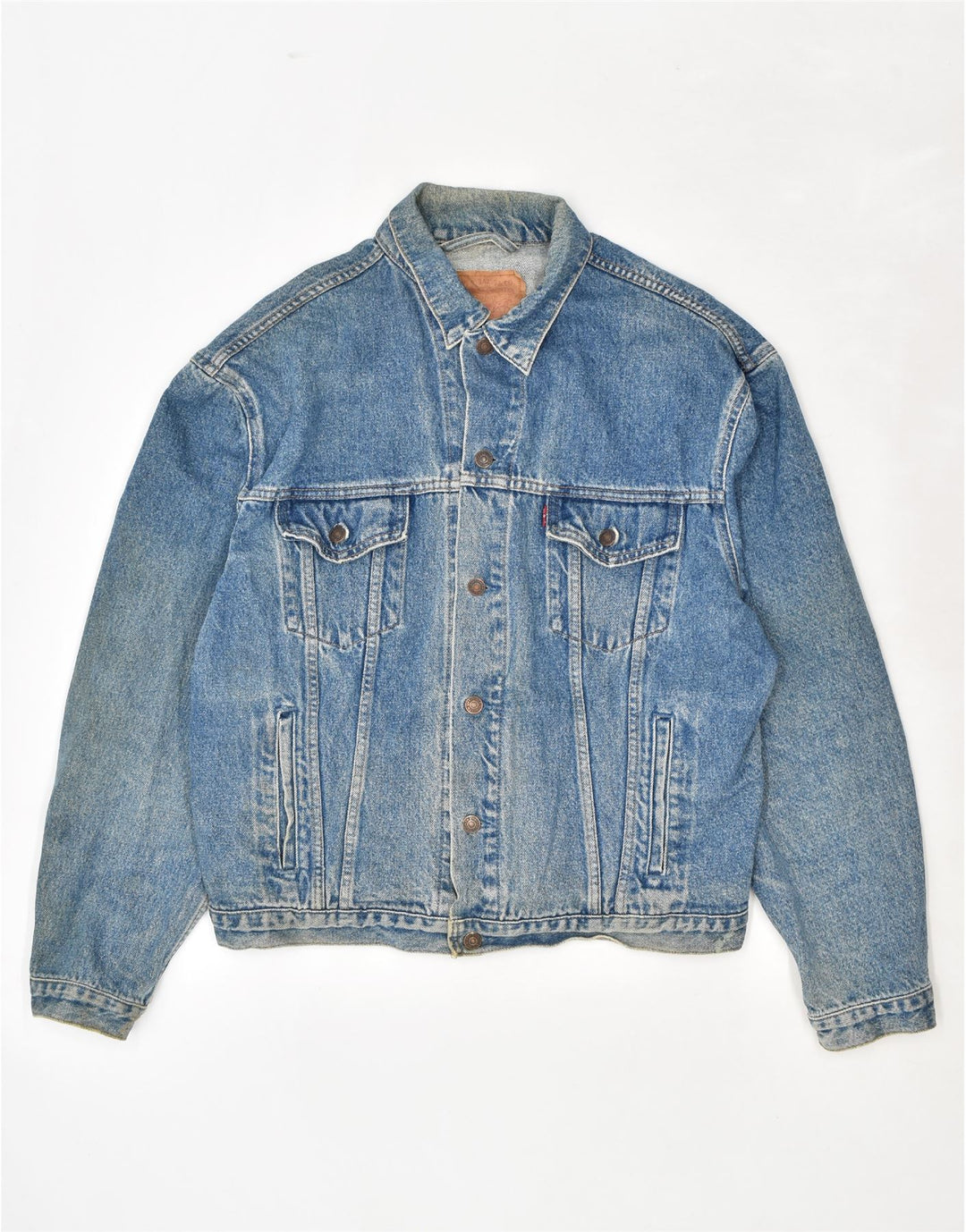 Jachetă de blugi pentru bărbați LEVI'S UK 42 XL Bumbac albastru