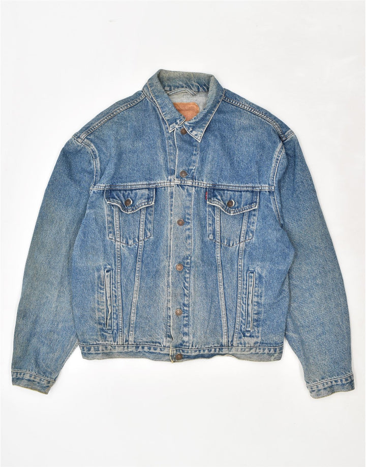 Jachetă de blugi pentru bărbați LEVI'S UK 42 XL Bumbac albastru