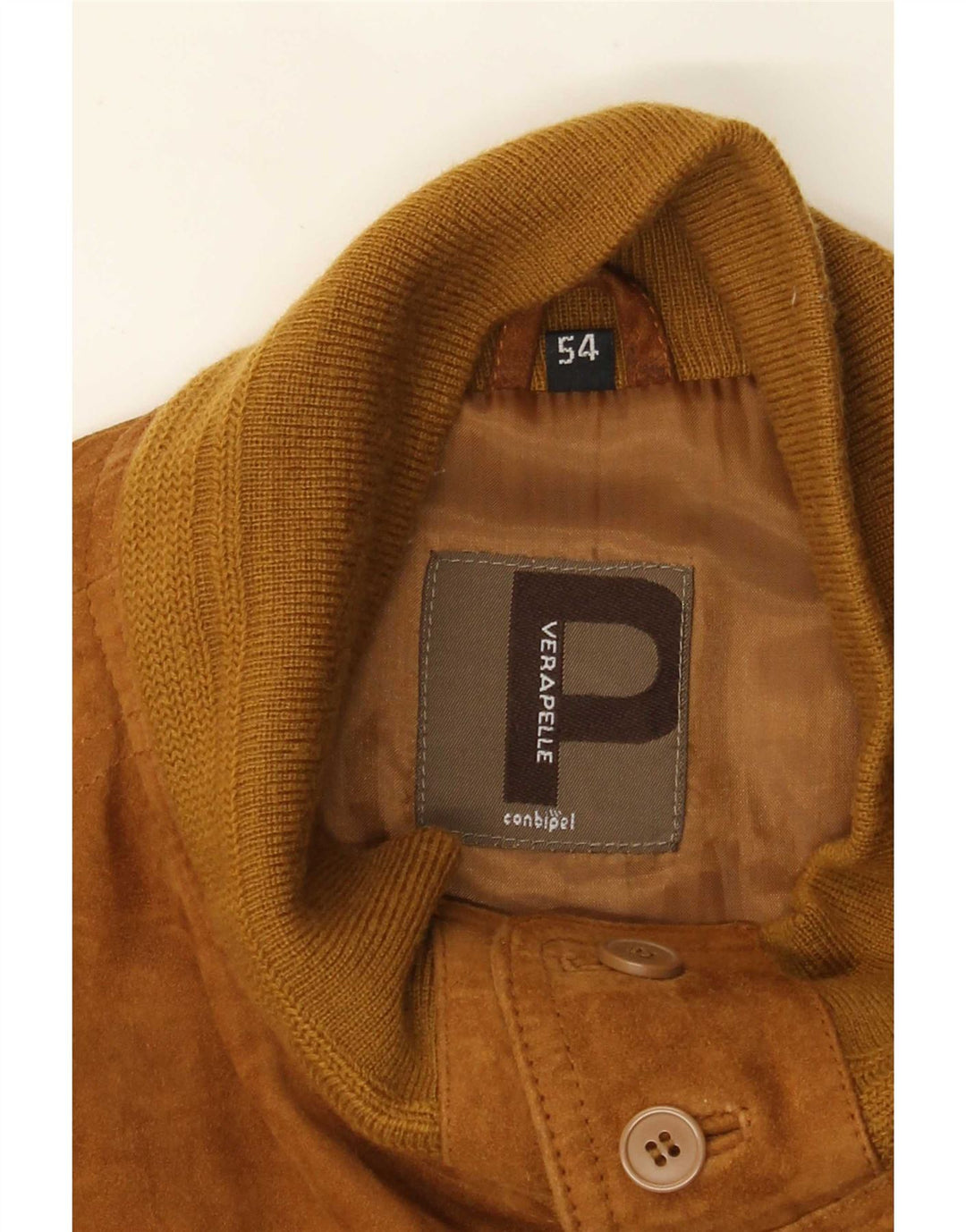 Jachetă Bomber de piele intoarsa pentru barbati Conbipel IT 54 XL piele maro