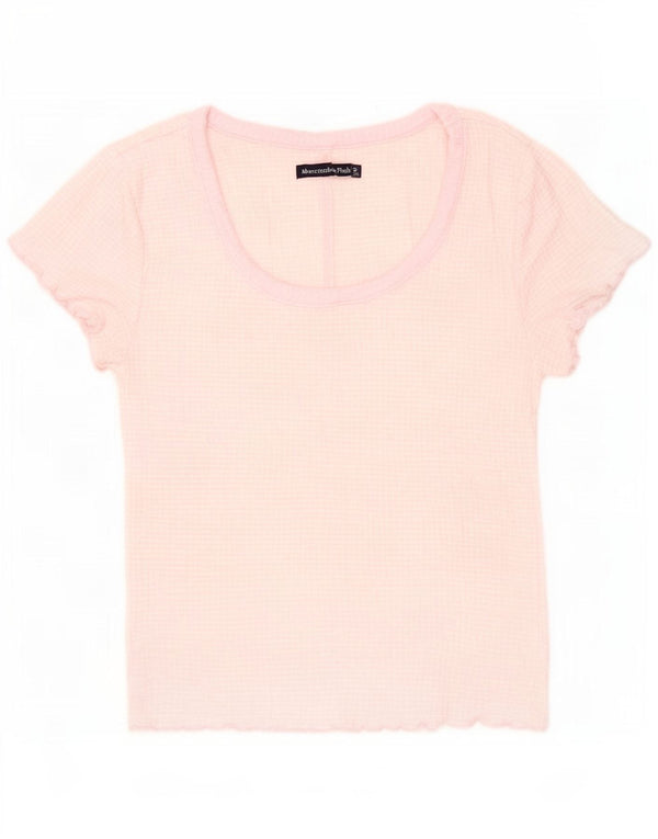 Abercrombie & Fitch Tricou Crop pentru femei Top UK 8 Small Pink