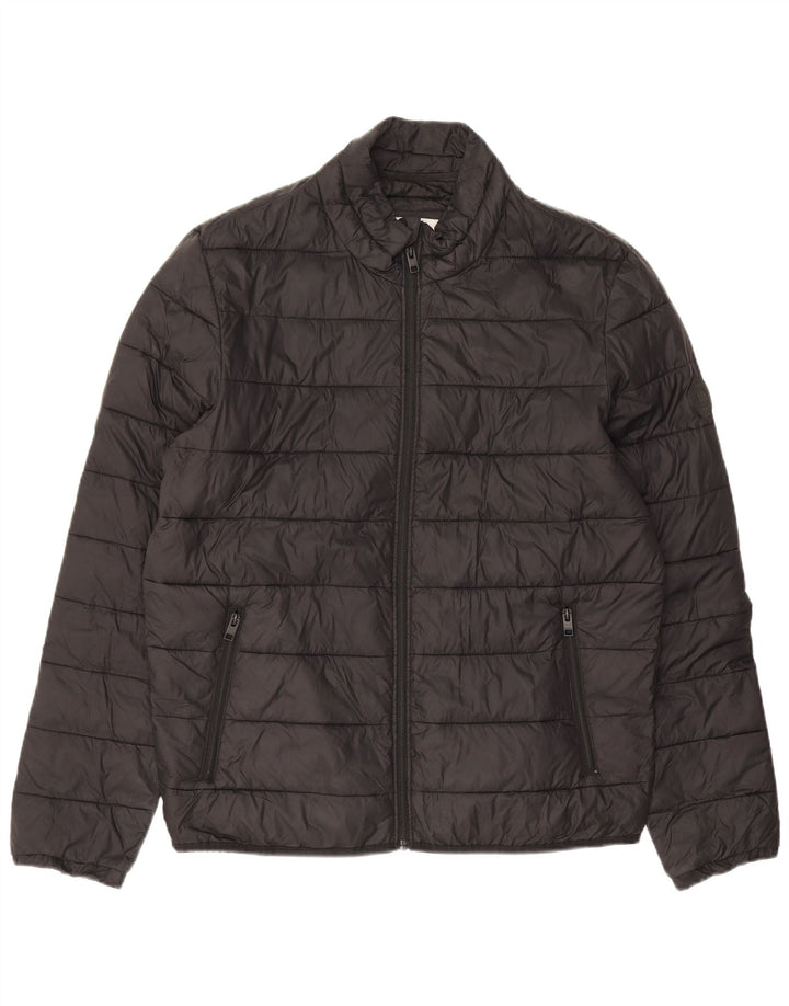 Jachetă căptușită pentru bărbați Jack & Jones UK 40 Large Black